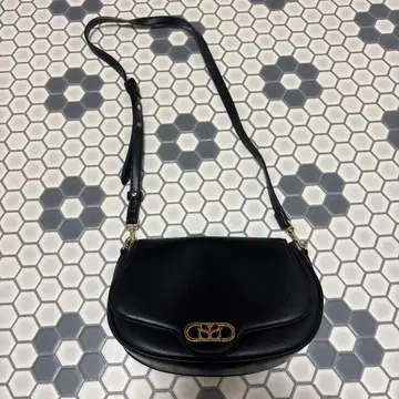 snidel 블랙 가죽 숄더백