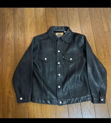 good enough 굿이너프 가죽 블랙 셔츠 자켓