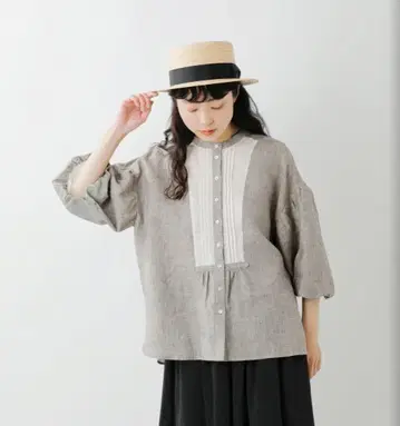 MAGALI 린넨 바론 블라우스