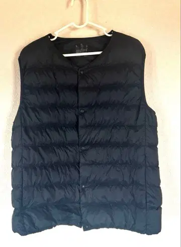 무인양품 경량 노카라 다운 베스트 남성용 XL 블랙