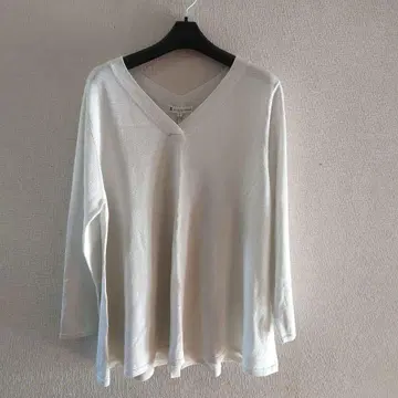 KUMIKYOKU (빅 사이즈 7) V넥 긴팔 니트