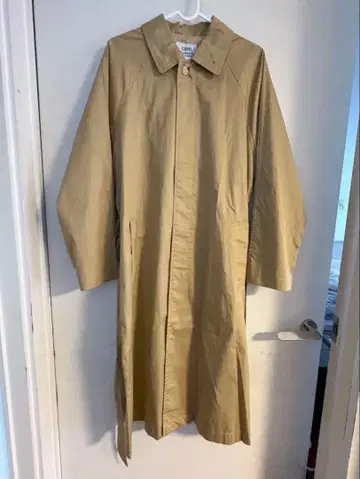 미착용 Coen 베이지 롱 스텐카라 코트 허리 벨트 포함 M