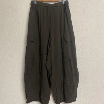 368 자우 40 와이드 팬츠 다크 브라운 계열