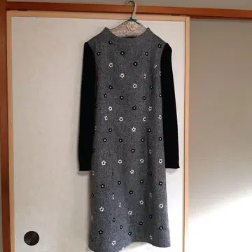 M'S GRACY 꽃무늬 긴팔 원피스 40