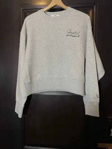 JOURNAL STANDARD relume 자수 로고 맨투맨 그레이