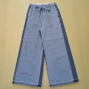 유나이티드 애로우즈 와이드 데님 팬츠