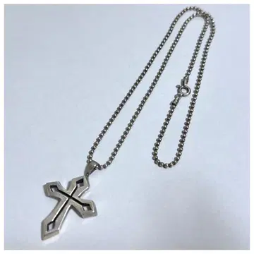 잭 로드 실버 925 크로스 목걸이