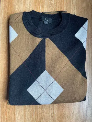 dunhill 아가일 니트 스웨터