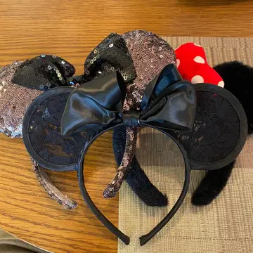 미니 머리띠 세트 스팽글 레이스