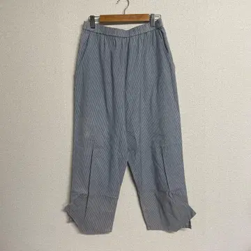 369 자우 40 스트라이프 와이드 팬츠