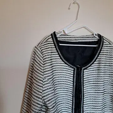 스트라이프 노카라 자켓