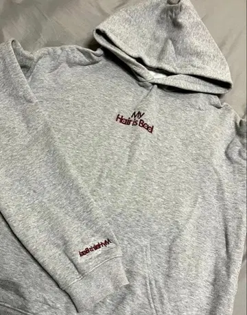 My Hair is Bad 자수 로고 후드티 L사이즈