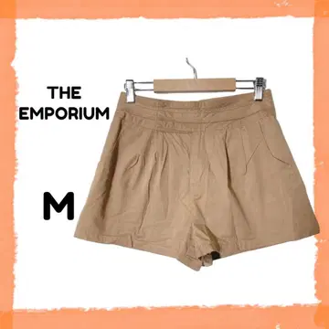 더 엠포리움 숏팬츠 바지 M 베이지 무지 안감 포켓 봄/여름