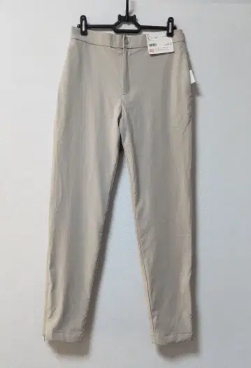 택 포함 새상품 히트텍 웜 이지 베이지 캐주얼 팬츠 밑단 지퍼