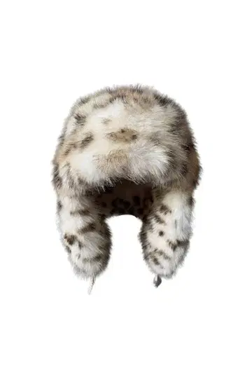 VAJAVU - LYNX LEOPARD FAUX FUR PLUSH HAT