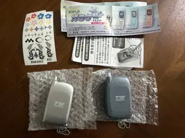 정말 녹음 재생! 그리운 피처폰 마스코트 실버 블랙 2개 가챠