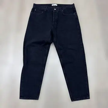 ZARA 데님 팬츠 블랙 테이퍼 36