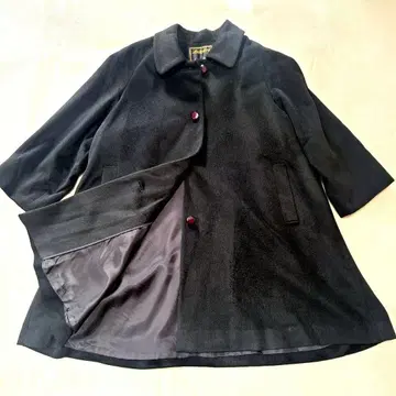 Anhydre 캐시미어 100% 여성용 블랙 롱 코트