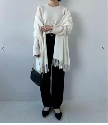 B.C STOCK 아이보리 스톨 F 사이즈