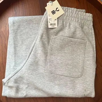 UNIQLO C 맨투맨 와이드 팬츠 L 그레이