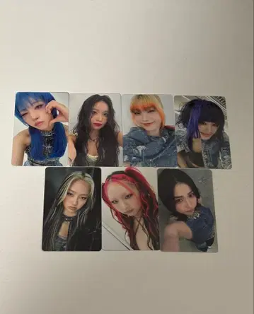 HANA Blue Jeans 일반 버전 트레이딩 카드 C 7장 세트