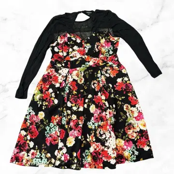 Torrid 플라워 프린트 긴팔 원피스 스타일리시 엘레강트