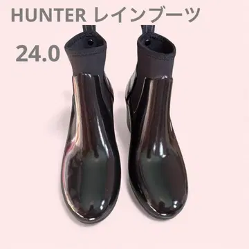 HUNTER 사이드 고어 숏부츠 레인 슈즈 (미사용에 가까움)