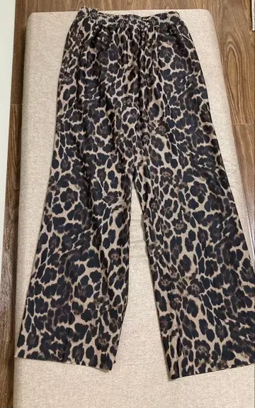 MUSE deuxieme classe 레오파드 무늬 와이드 팬츠