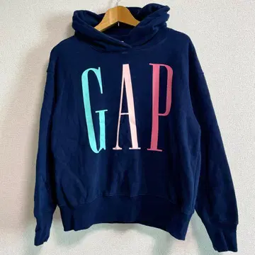 GAP 갭 긴팔 후드티 로고 프린트 네이비 파랑
