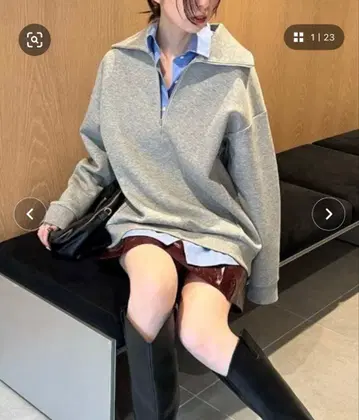 하프 집업 풀오버