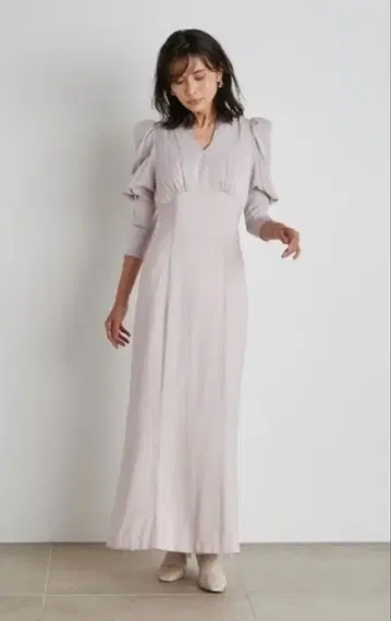 snidel 퍼프 슬리브 스위칭 원피스