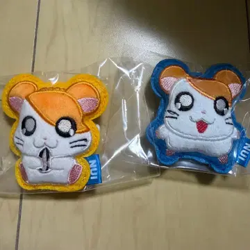 방가방가 햄토리 아플리케 배지  핑 햄토리