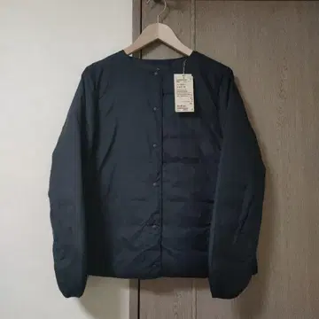 경량 다운 포켓터블 노카라 자켓 XL 블랙 여성용