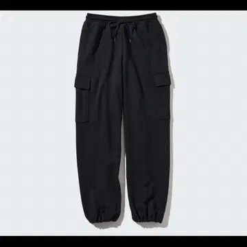 유니클로 맨투맨 카고 팬츠 블랙 S