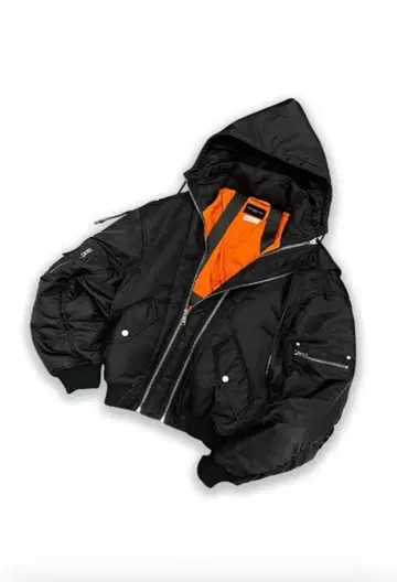 DOUBLE ZIPPER NYLON DETACHABLE BOMBER