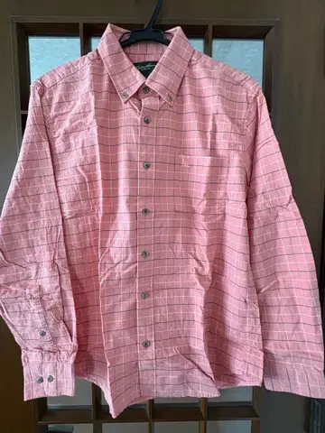 새상품! 에디바우어 남성용 체크 긴팔 셔츠!