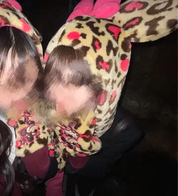 레오파드 무늬 머플러 팬 캡