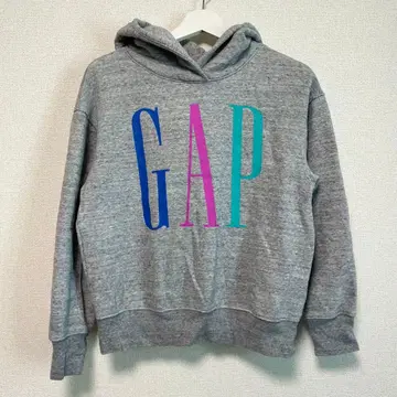 GAP 갭 긴팔 후드티 로고 프린트 그레이
