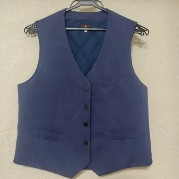 네이비 따뜻한 수트 베스트
