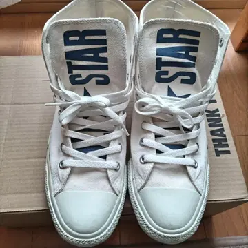 CONVERSE 화이트 하이컷 스니커즈