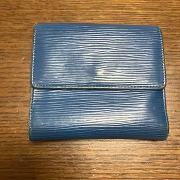 LV 이단 접이식 지갑 파랑