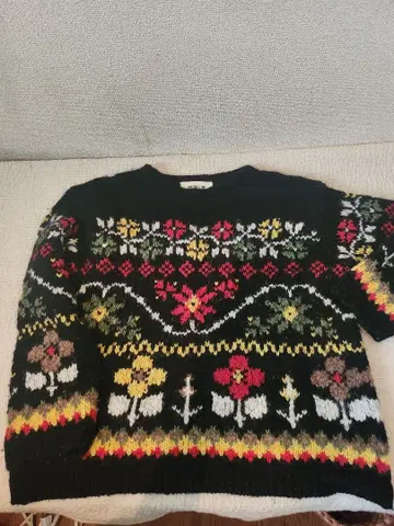 Malle 꽃무늬 니트 스웨터 F 사이즈