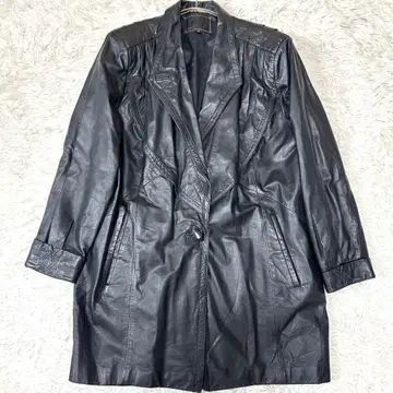 LEMONDE 빈티지 가죽 자켓 소가죽 고급 블랙 M