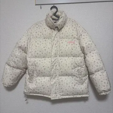 꽃무늬 다운 코트