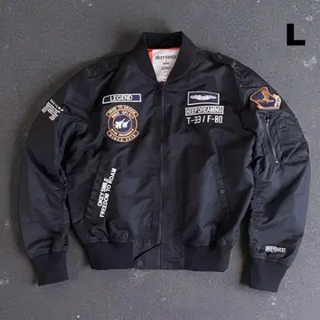 AIRCHIVE MA-1 플라이트 자켓 BLACK MENS L 새상품급