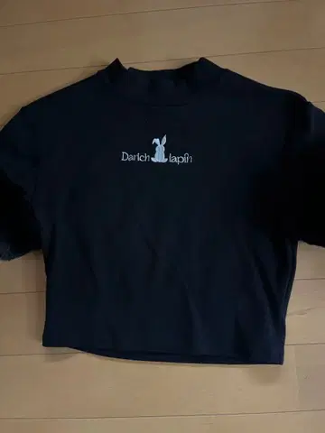 Darich lapin 블랙 퍼 슬리브 상의