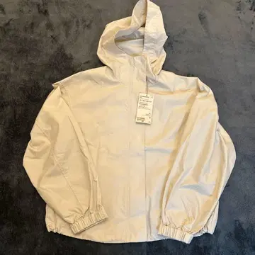 새상품 무인양품 발수 후드 자켓 아이보리 S