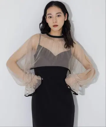 [ AMERI ] MANY WAY AIRY VEIL DRESS S 사이즈