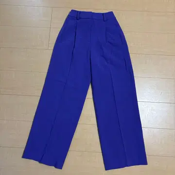 PLST 퍼플 와이드 팬츠 XS