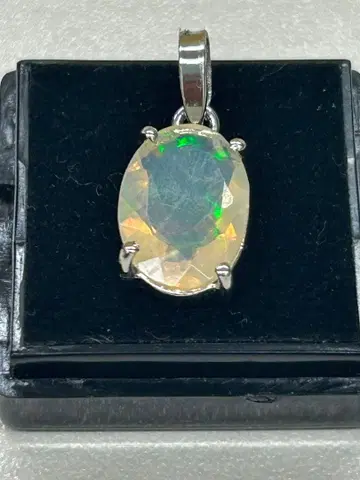 오팔 실버 펜던트 탑